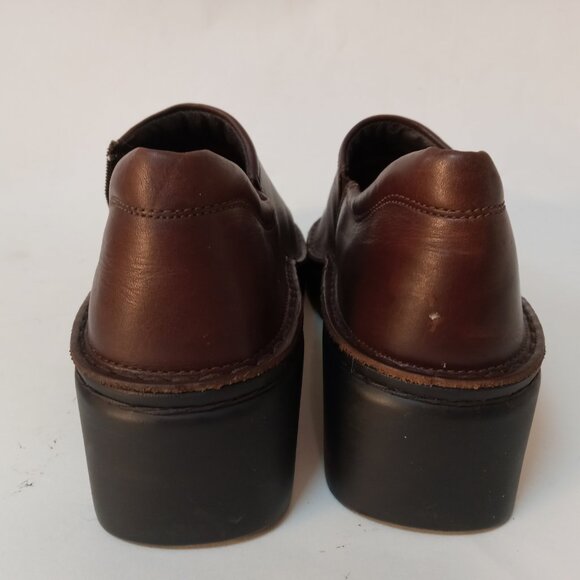 NAOT Brown Leather Zip Ankle Fashion Boots Bootie Shoe Clogs Size 42 EUR 9 US - Picture 7 of 14